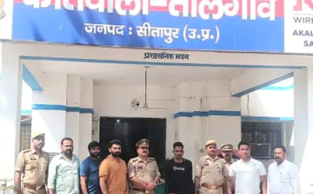 डकैती-कांड के 50 हजार के इनामी को एसटीएफ ने पकड़ा:सीतापुर में रिटायर्ड लेखपाल के घर डकैती करने का आरोपी, 32 मुकदमे दर्ज; असलहा बरामद