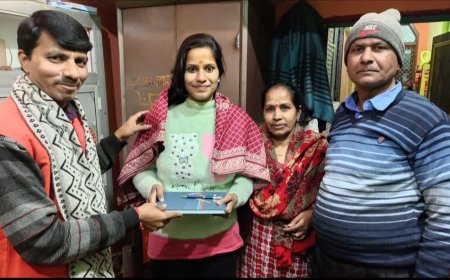 बांदा जिले के नरैनी निवासी श्री रमेशचंद्र गुप्ता जी की सुपुत्री स्नेहा गुप्ता (समीक्षा अधिकारी) को नायब तहसीलदार पद पर सफलता प्राप्त करने पर हार्दिक बधाई एवं अनंत शुभकामनाए