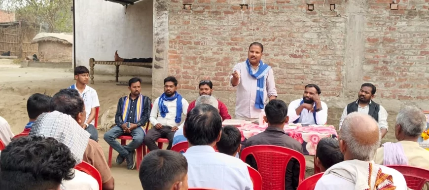 सीतापुर: ग्राम कांतापुरवा, तहसील बिसवां में भीम आर्मी की बैठक सफलतापूर्वक संपन्न हुई।