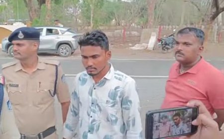 अजयगढ़ थाना अन्तर्गत माधौगंज में पुलिस टीम द्वारा आरोपी को ग्राम खोमरहा, रामनगर मैहर से गिरफ्तार कर भेजा गया जेल।*
