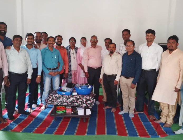 महाराष्ट्र नागपुर: भारतीय मानवाधिकार सेवा संगठन की टीम द्वारा किया गया हेल्थ कैंप का आयोजन.