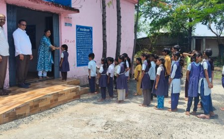 शासकीय माध्यमिक शाला नरेला में हर्षोल्लास के साथ मनाया गया प्रवेश उत्सव ।