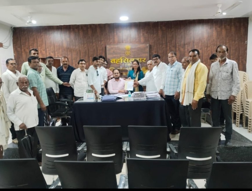 दिनांक 31/7/2026 को "कृषि बचाओ" वरोदा गाव के ग्रामीणो ं ने किया कड़ा विरोध