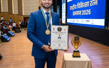 सीतापुर के डॉ विकास चौधरी जी को राष्ट्रीय चिकित्सा रत्न सम्मान से सम्मानित किया गया।